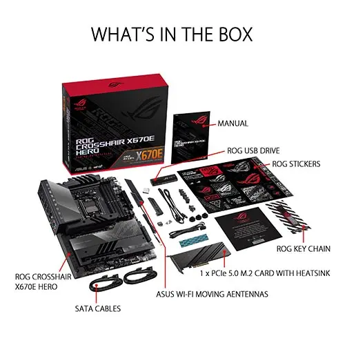 ASUS ROG Crosshair X670E Hero AMD Ryzen X670 AM5 ATX motherboard - Image 4